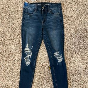 Distressed American Eagle Skinny Jeans